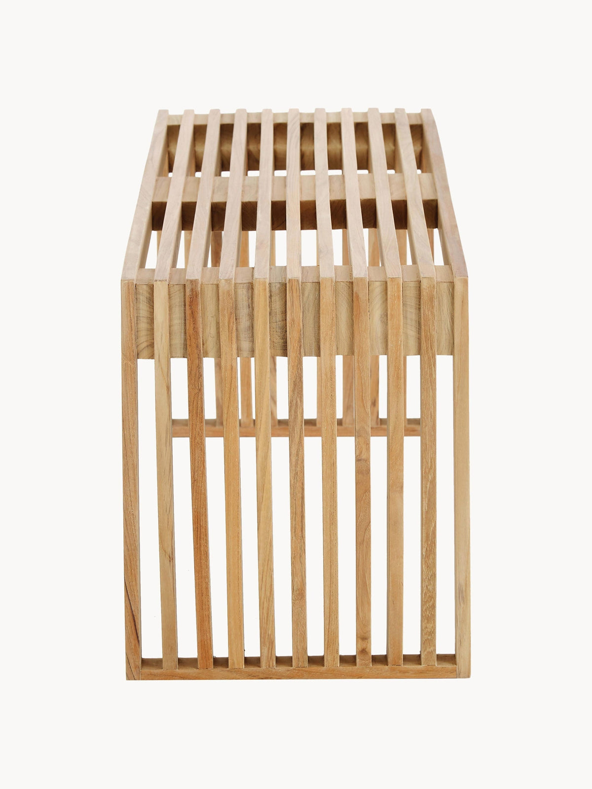 Rib Teak Wood Bench