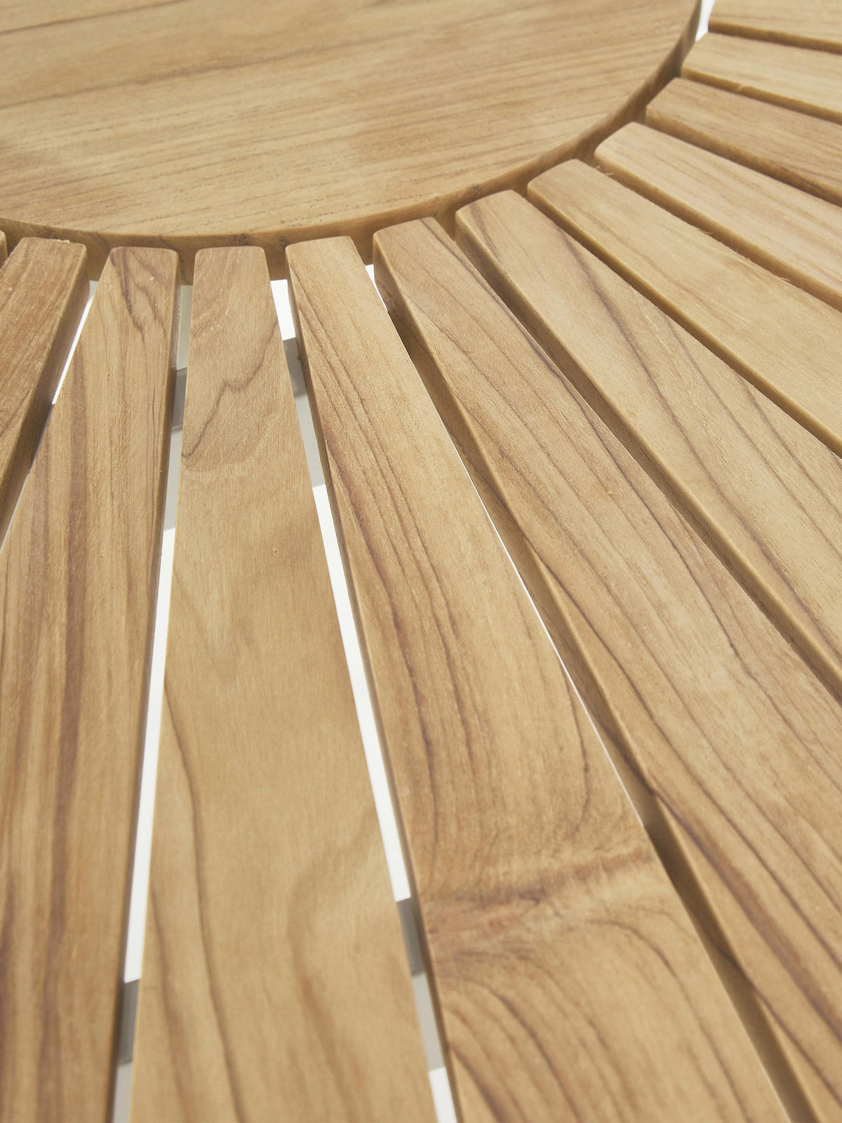Ellen Round Garden Table with Teak Wood Top, Various Sizes