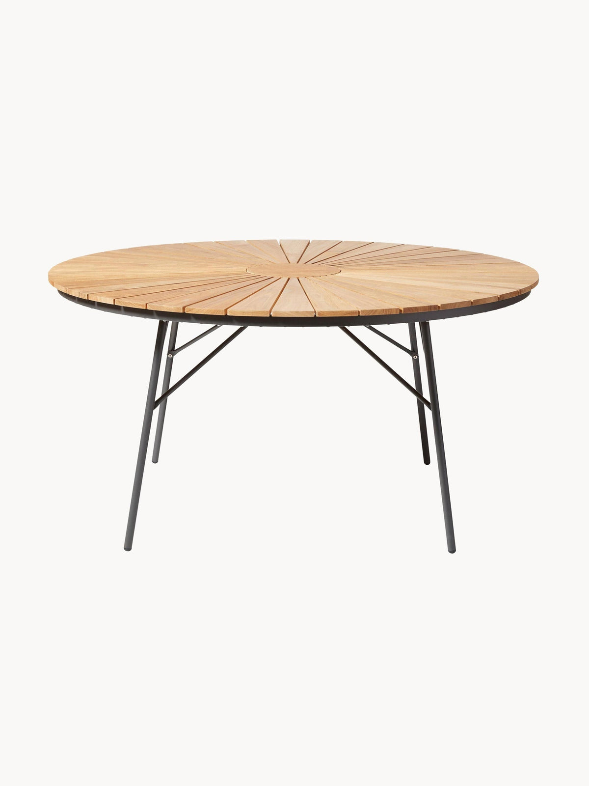 Gallery image 1 - Round Garden Table Ellen with Teak Wood Top, Various Sizes