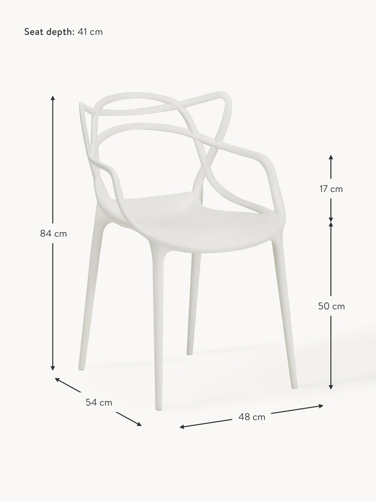 Masters Dining Chairs with Armrests, Set of 2