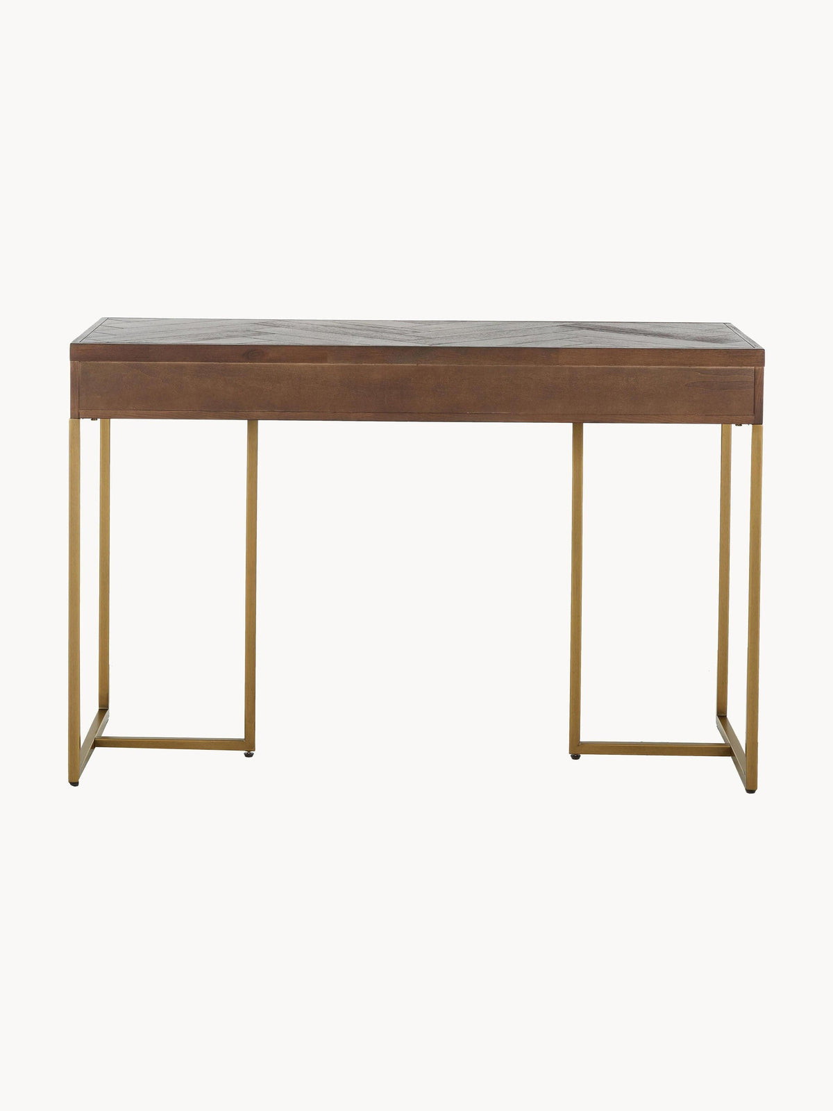 Class Herringbone Console Table with Acacia Wood Veneer