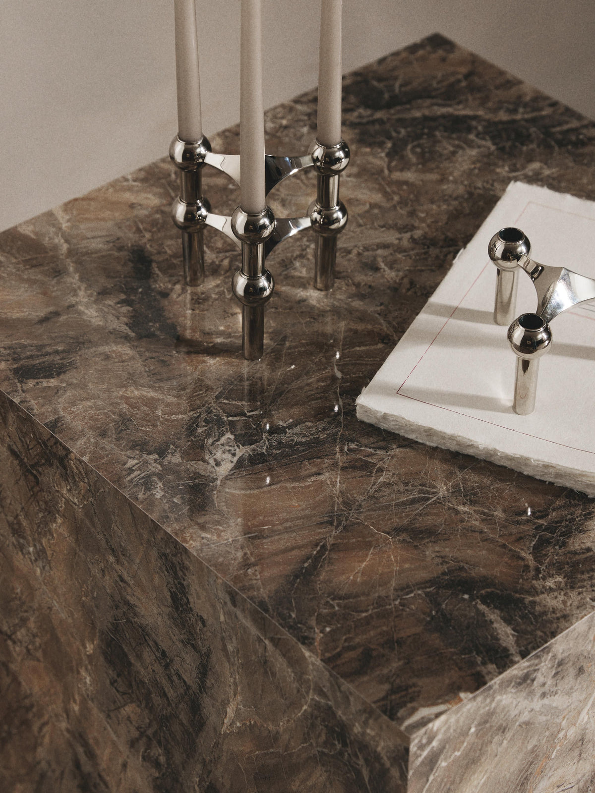 Lesley Marble Effect Side Table