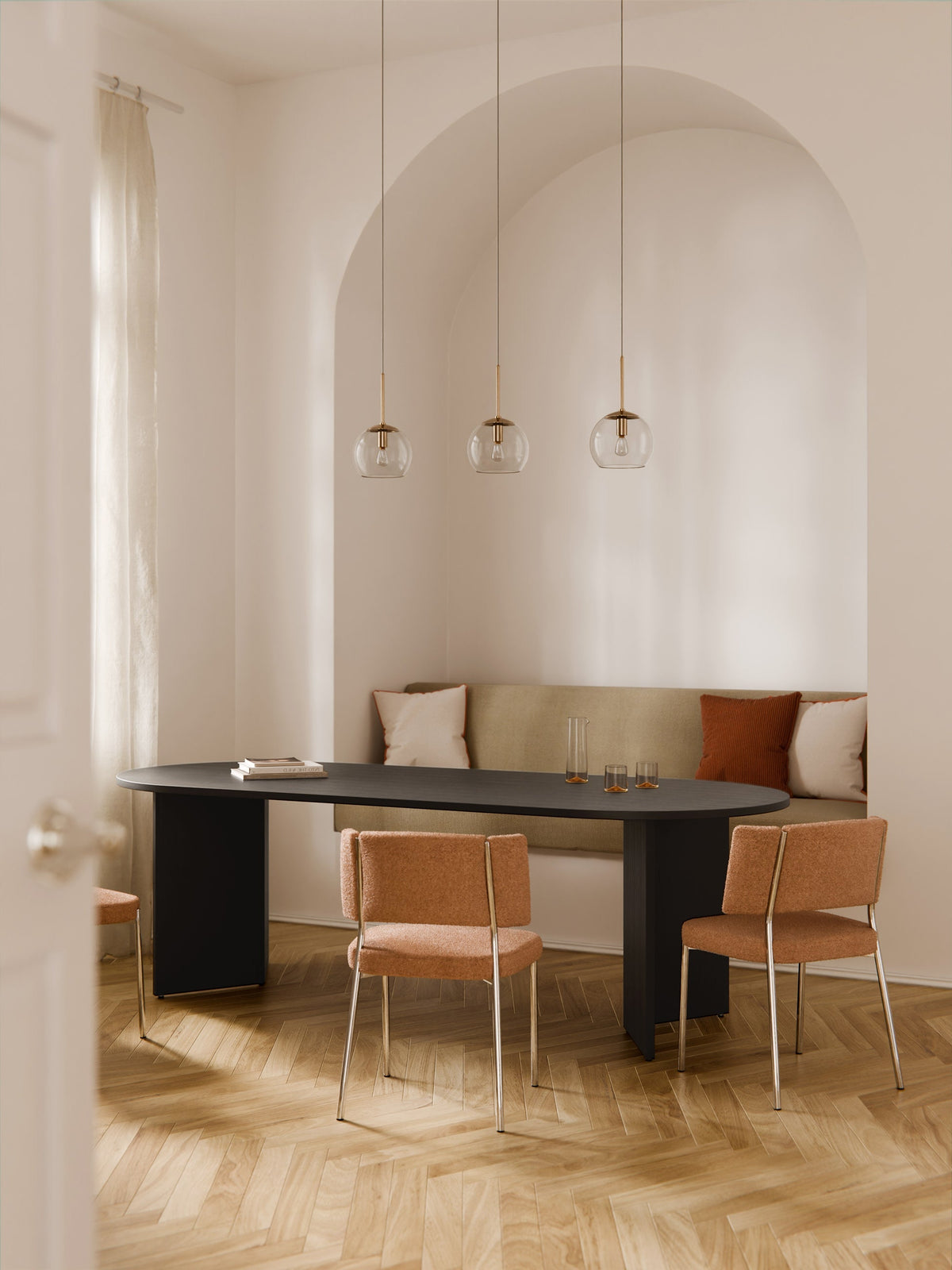 Toni Oval Wooden Dining Table, in various sizes