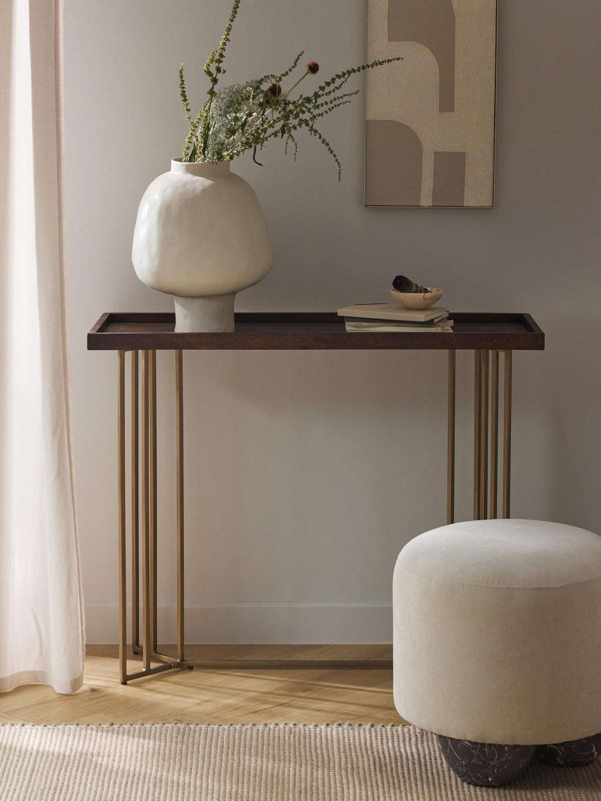 Luca Mango Wood Console Table