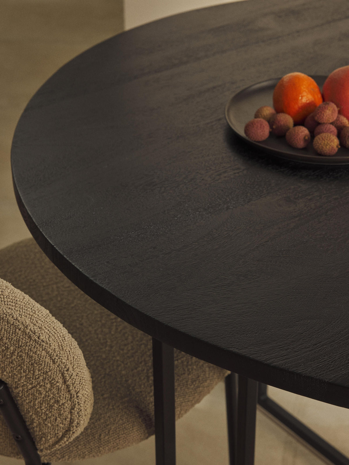 Luca Round Mango Wood Dining Table, in various sizes