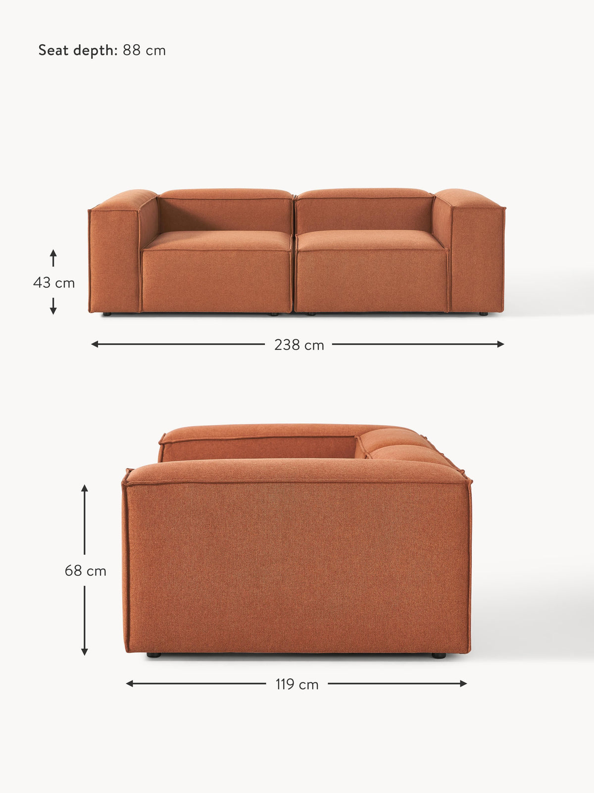 Lennon Modular Sofa (3-seater)