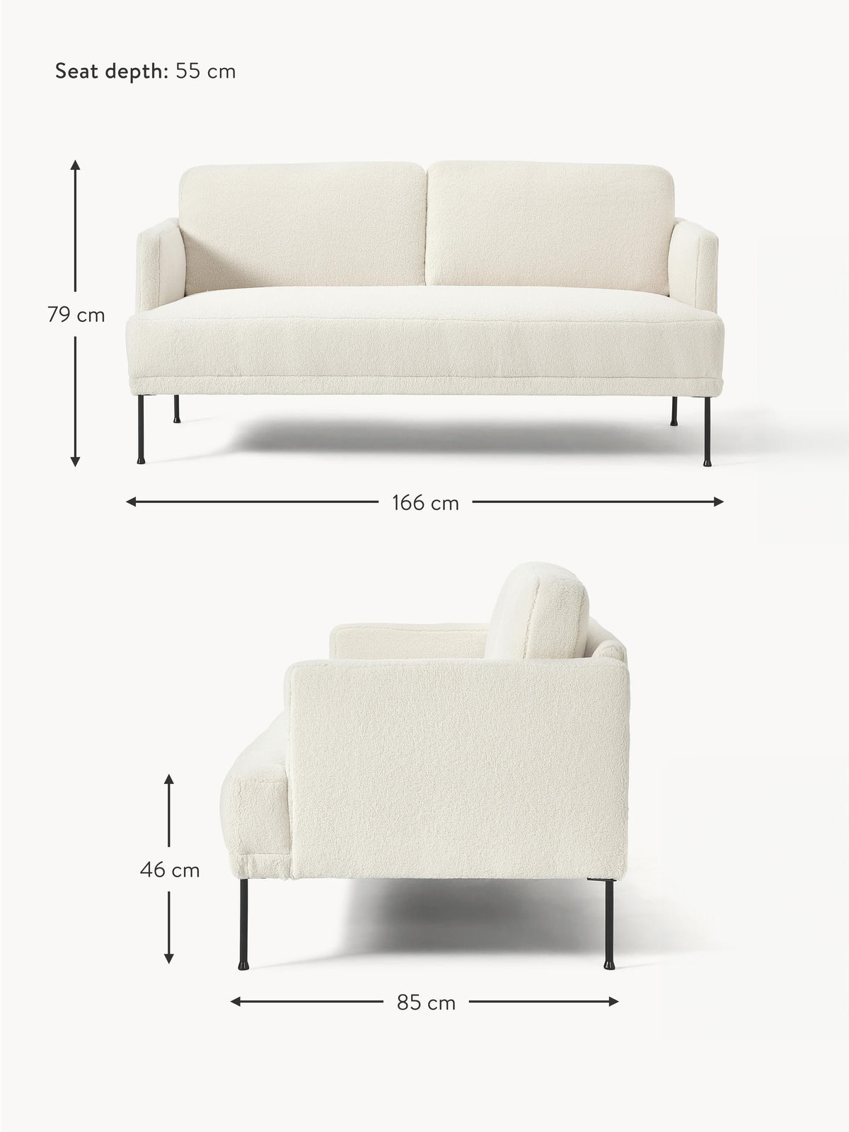 Fluente Teddy Sofa (2-seater)