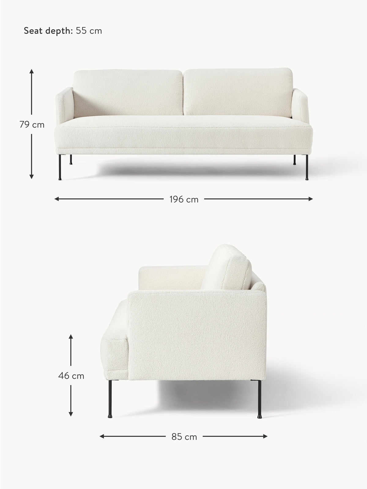 Fluente Teddy Sofa (3-seater)