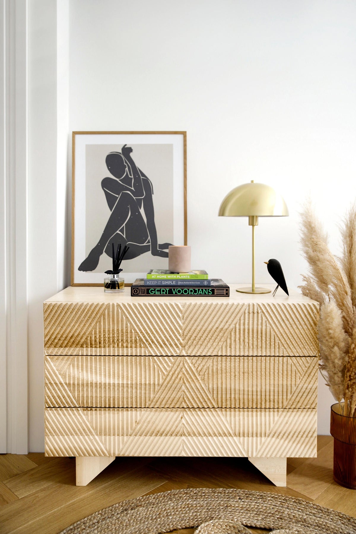 Louis Ash Wood Dresser