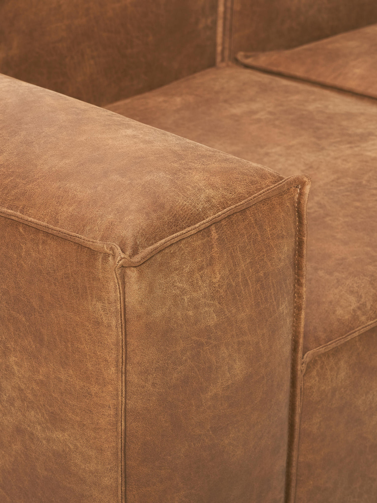 Lennon Modular Leather Ottoman