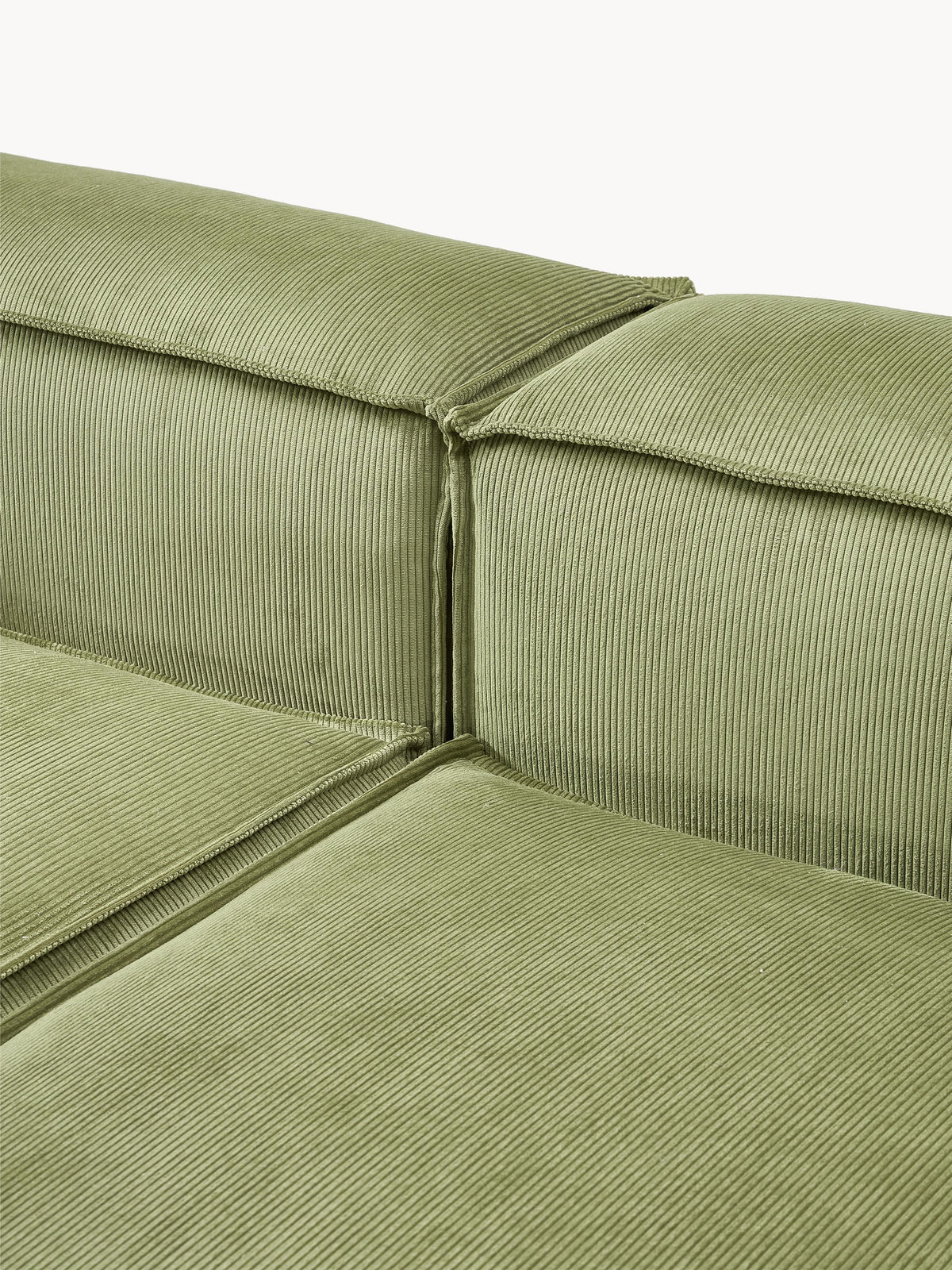 Lennon Corduroy Modular Sofa (4-seater) with Ottoman (left/right)