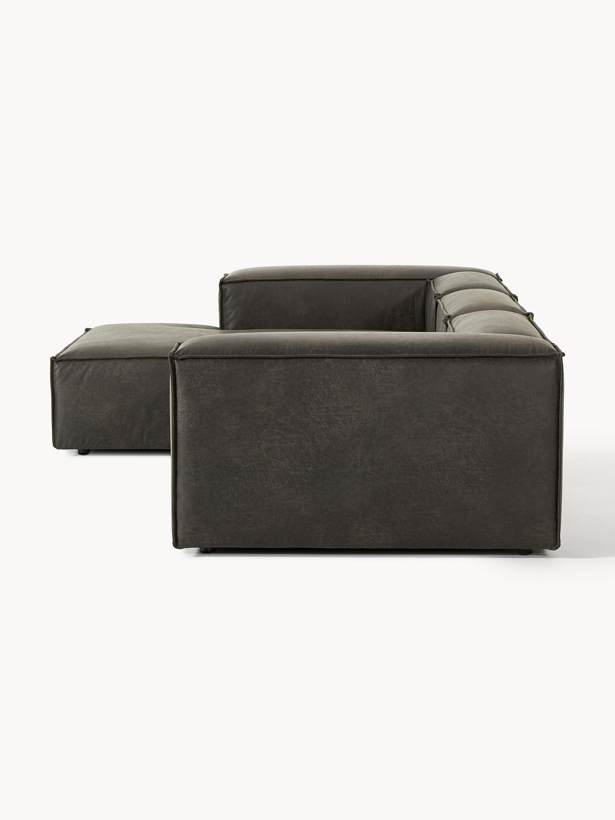 Lennon Modular Leather Corner Sofa (4-seater)