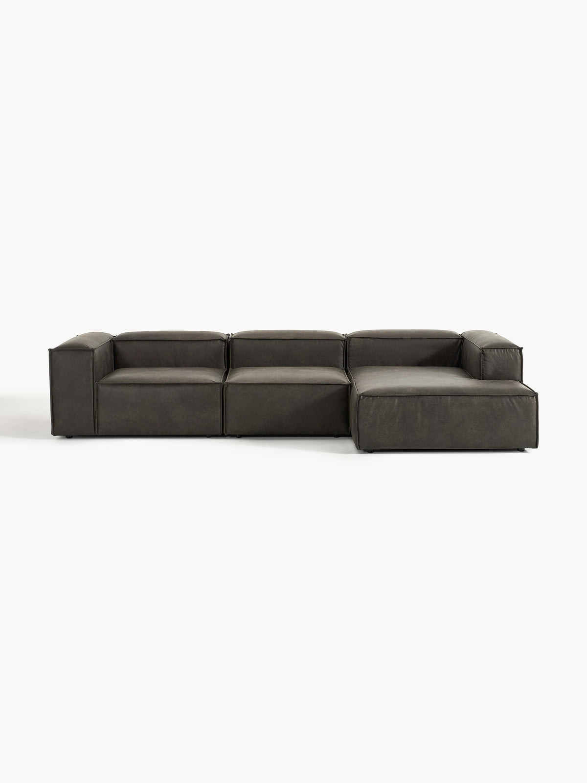 Lennon Modular Leather Corner Sofa (4-seater)