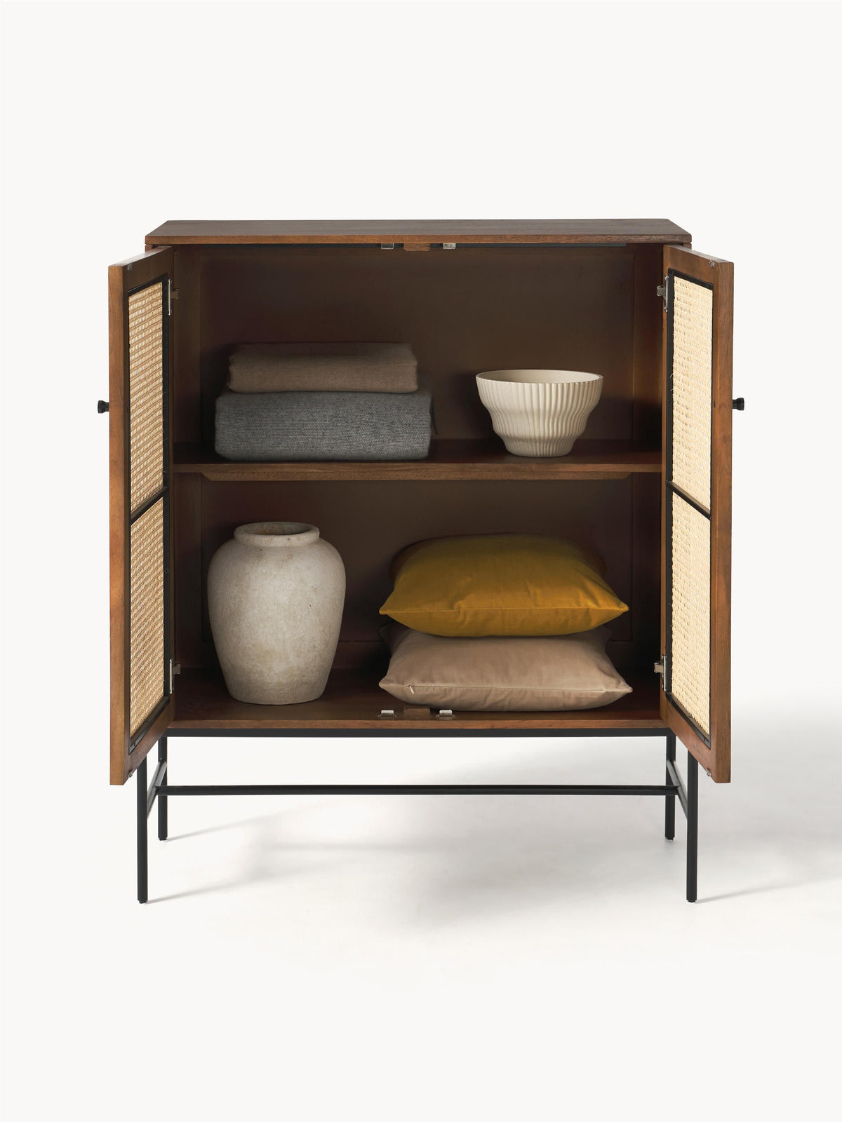 Vienna Highboard with Viennese Wickerwork
