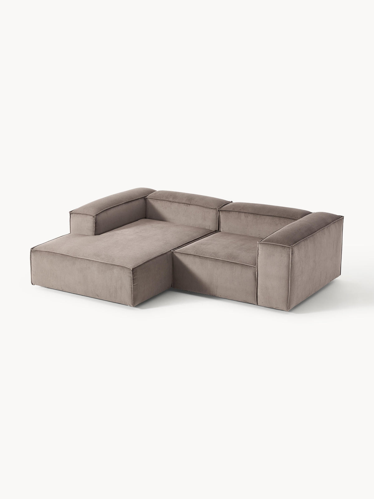 Lennon Corduroy Modular Corner Sofa (3-seater)