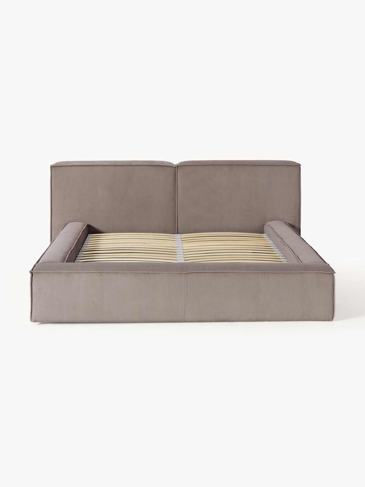 Lennon Upholstered Corduroy Bed with Storage Space