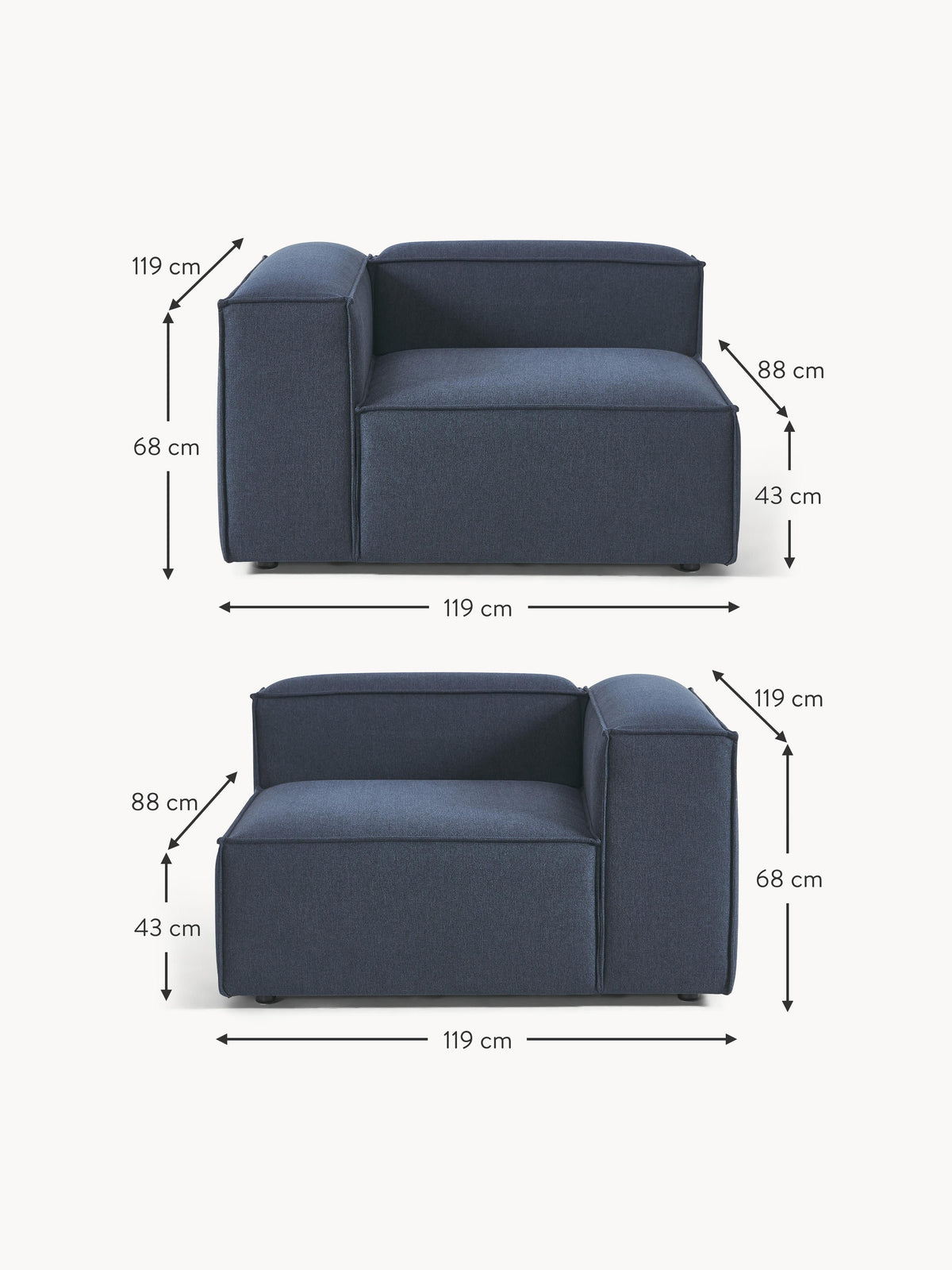 Lennon Modular Sofa (3-seater)