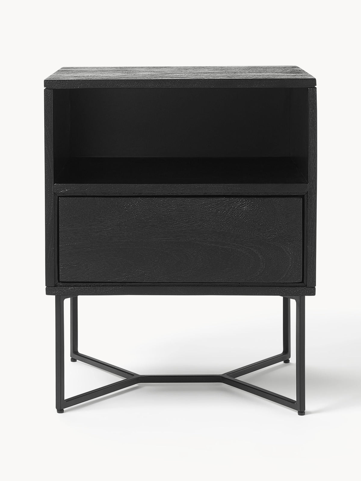 Luca Mango Wood Bedside Table with Drawer