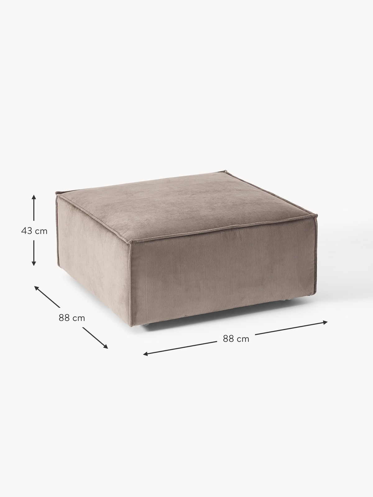 Lennon Corduroy Ottoman