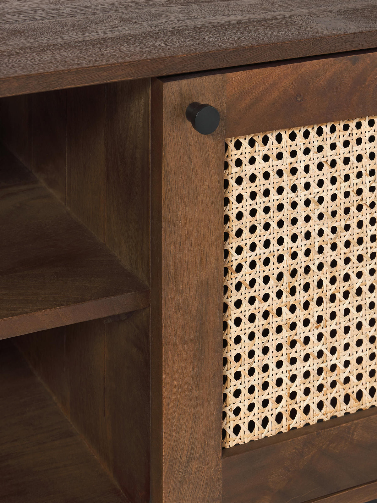 Vienna TV Lowboard with Viennese Wickerwork