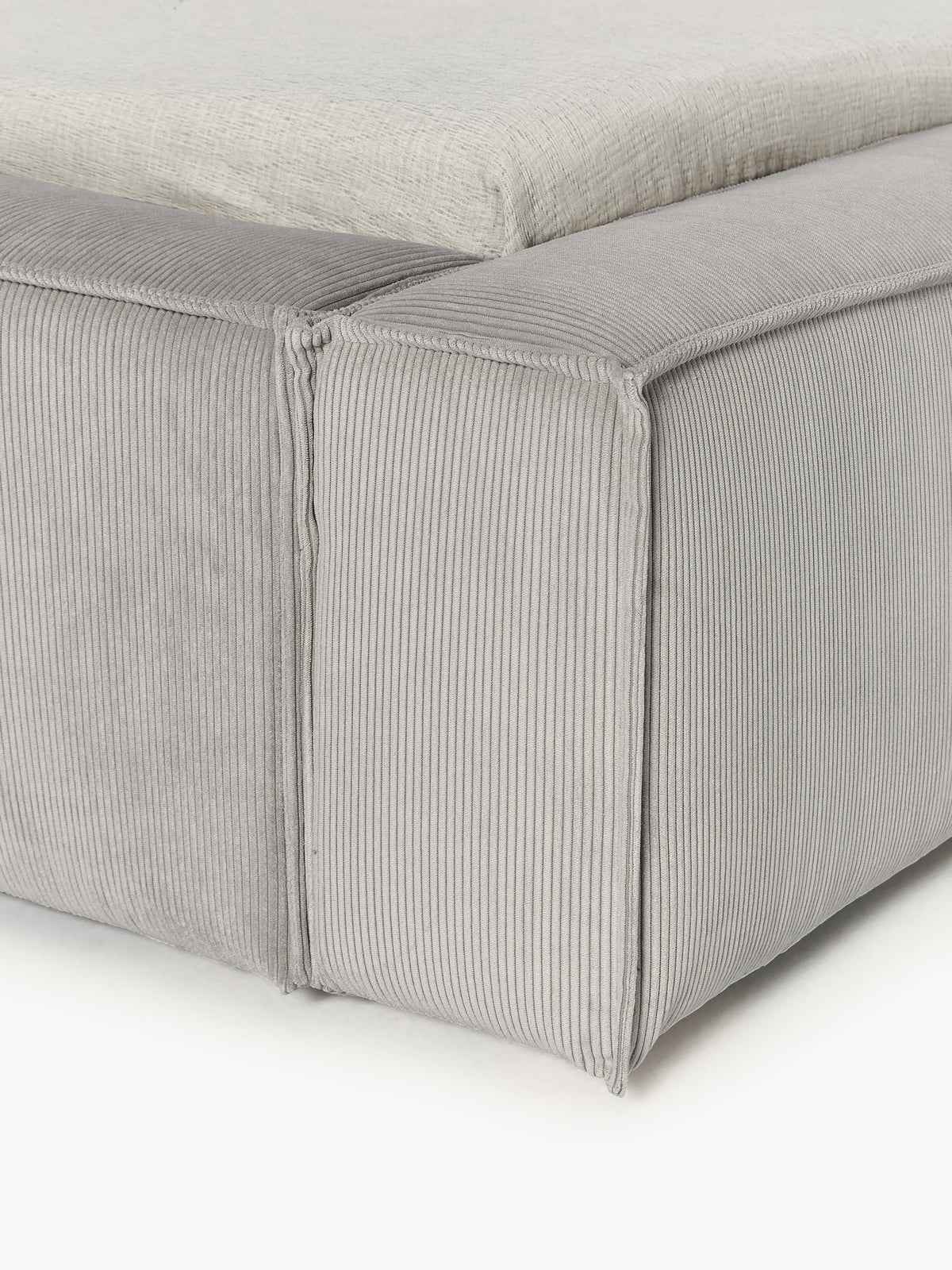 Lennon Upholstered Corduroy Bed with Storage Space