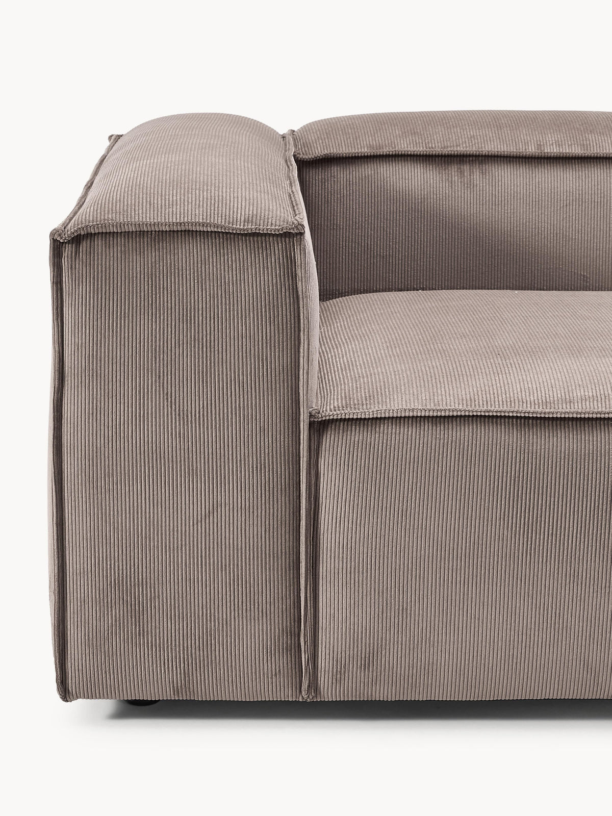 Lennon Corduroy Modular Sofa (4-seater) with Ottoman (left/right)