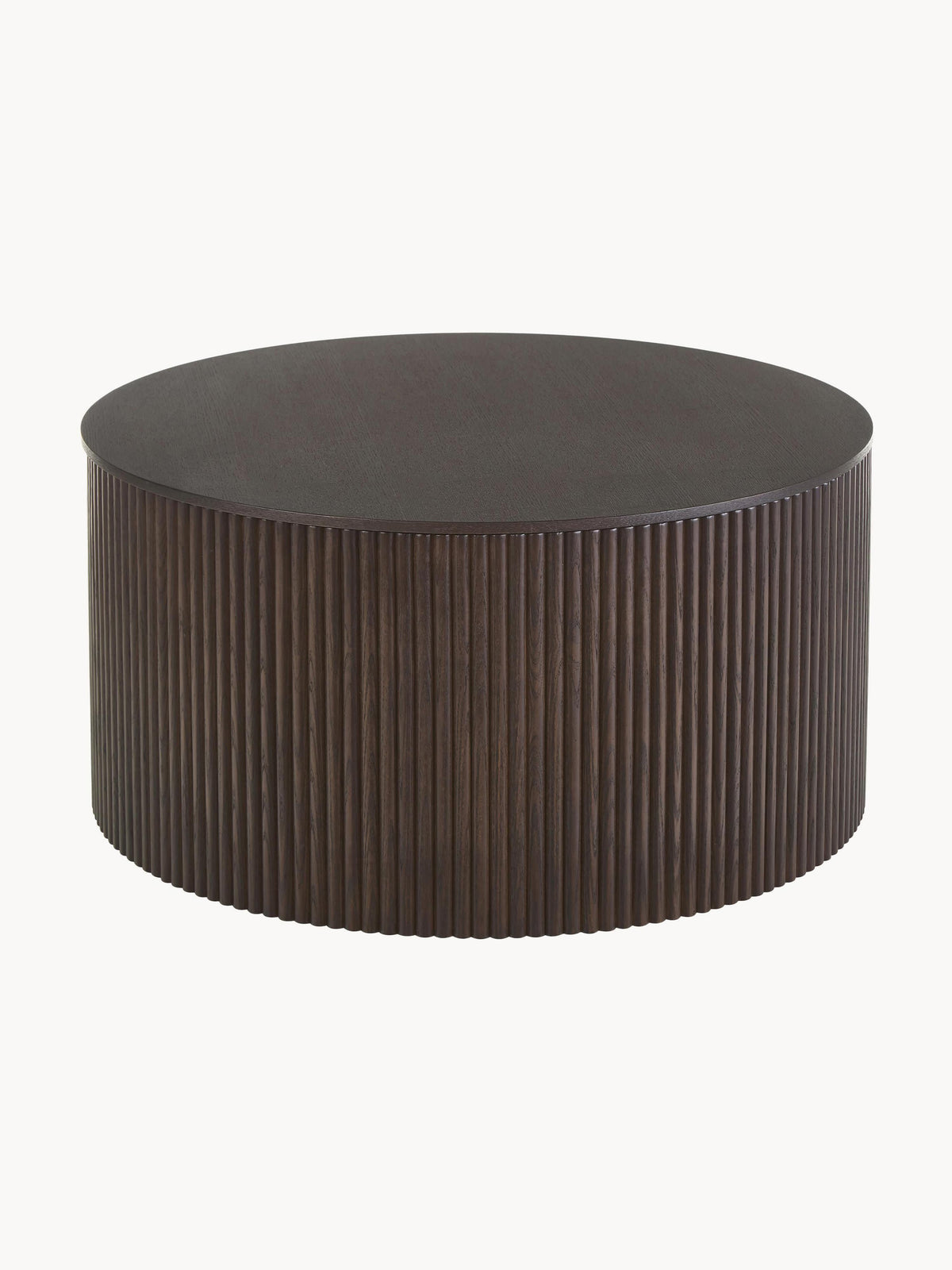 Gallery image 1 - Round Wooden Coffee Table Nele with Storage Space