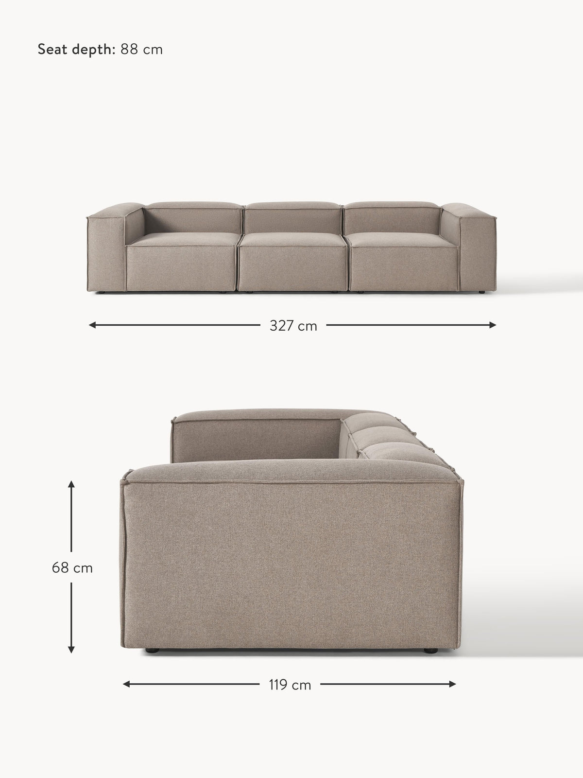 Lennon Modular Sofa (4-seater)