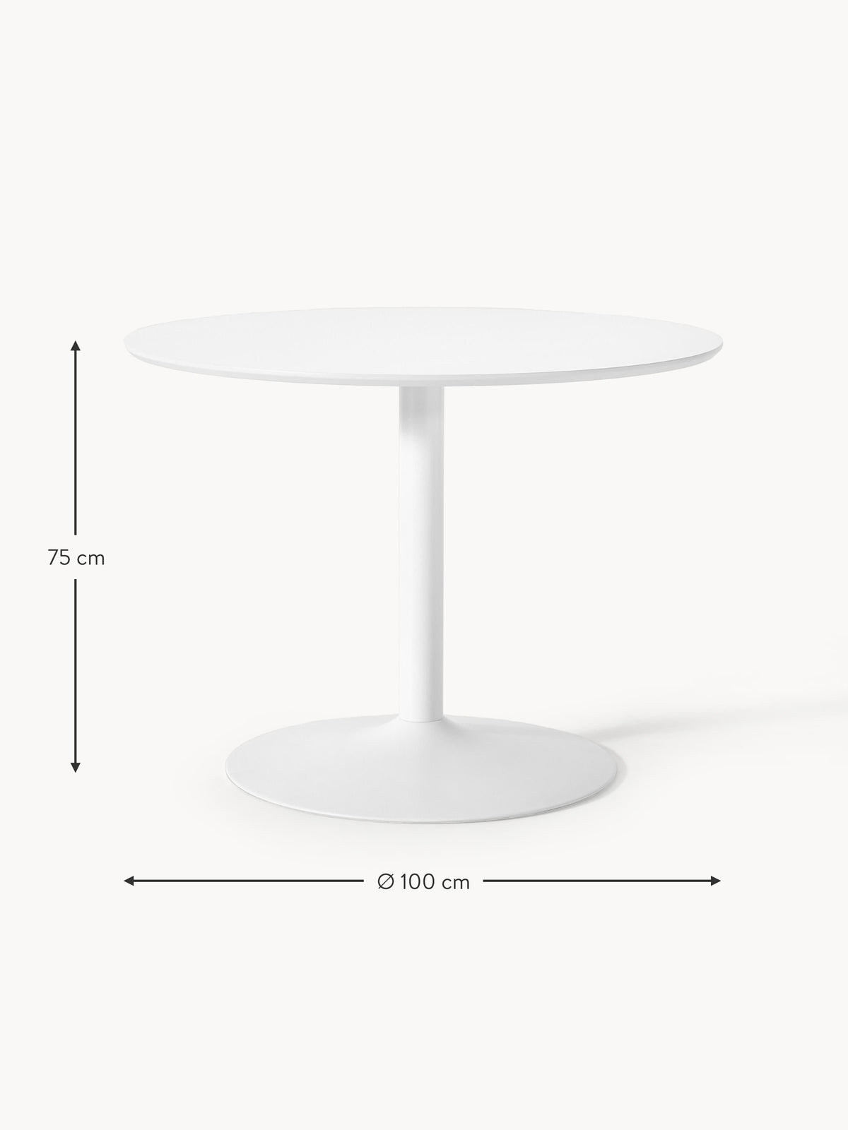 Menorca Round Dining Table, in various sizes