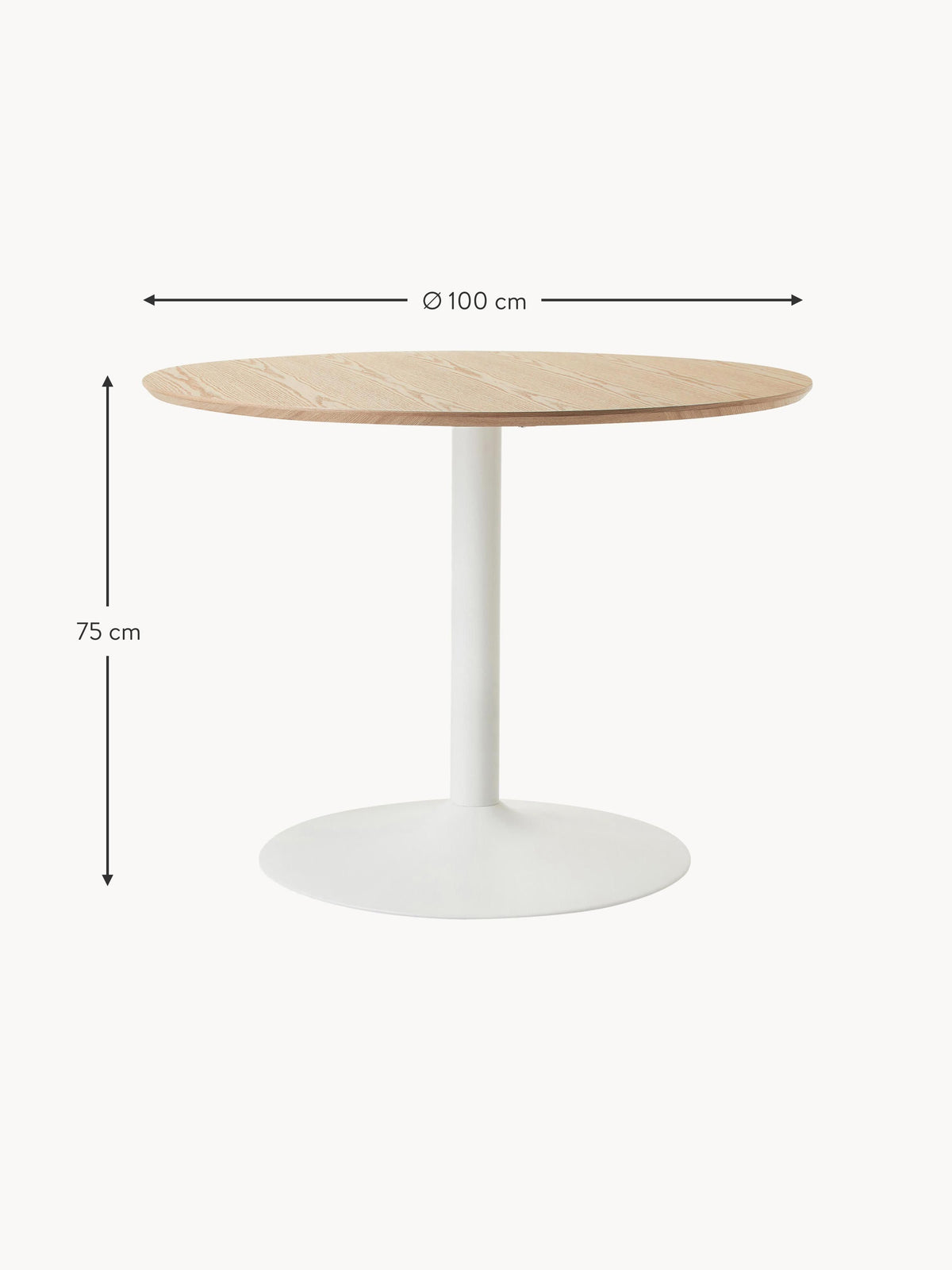 Menorca Round Dining Table, in various sizes