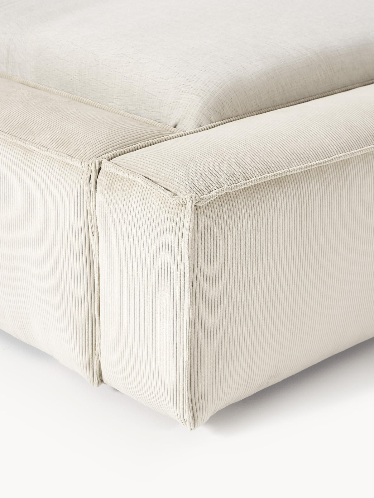 Lennon Upholstered Corduroy Bed with Storage Space