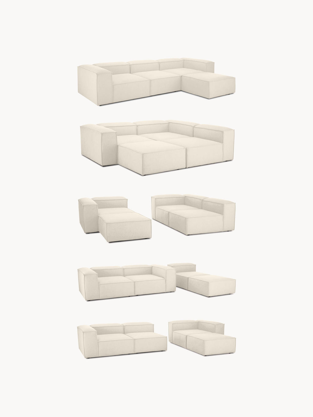 Lennon XL Corduroy Modular Ottoman