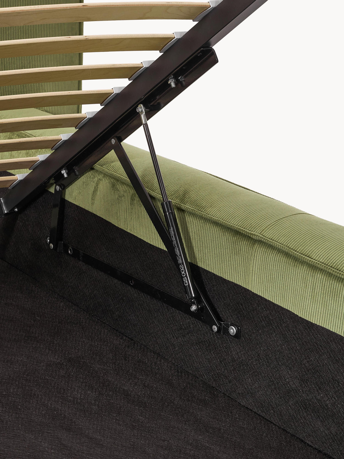 Lennon Upholstered Corduroy Bed with Storage Space