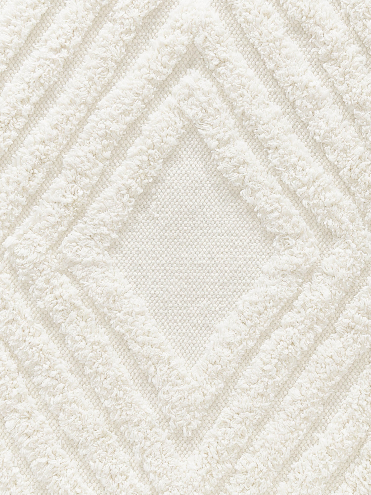High-Low Cotton Rug Ziggy, Hand-Woven