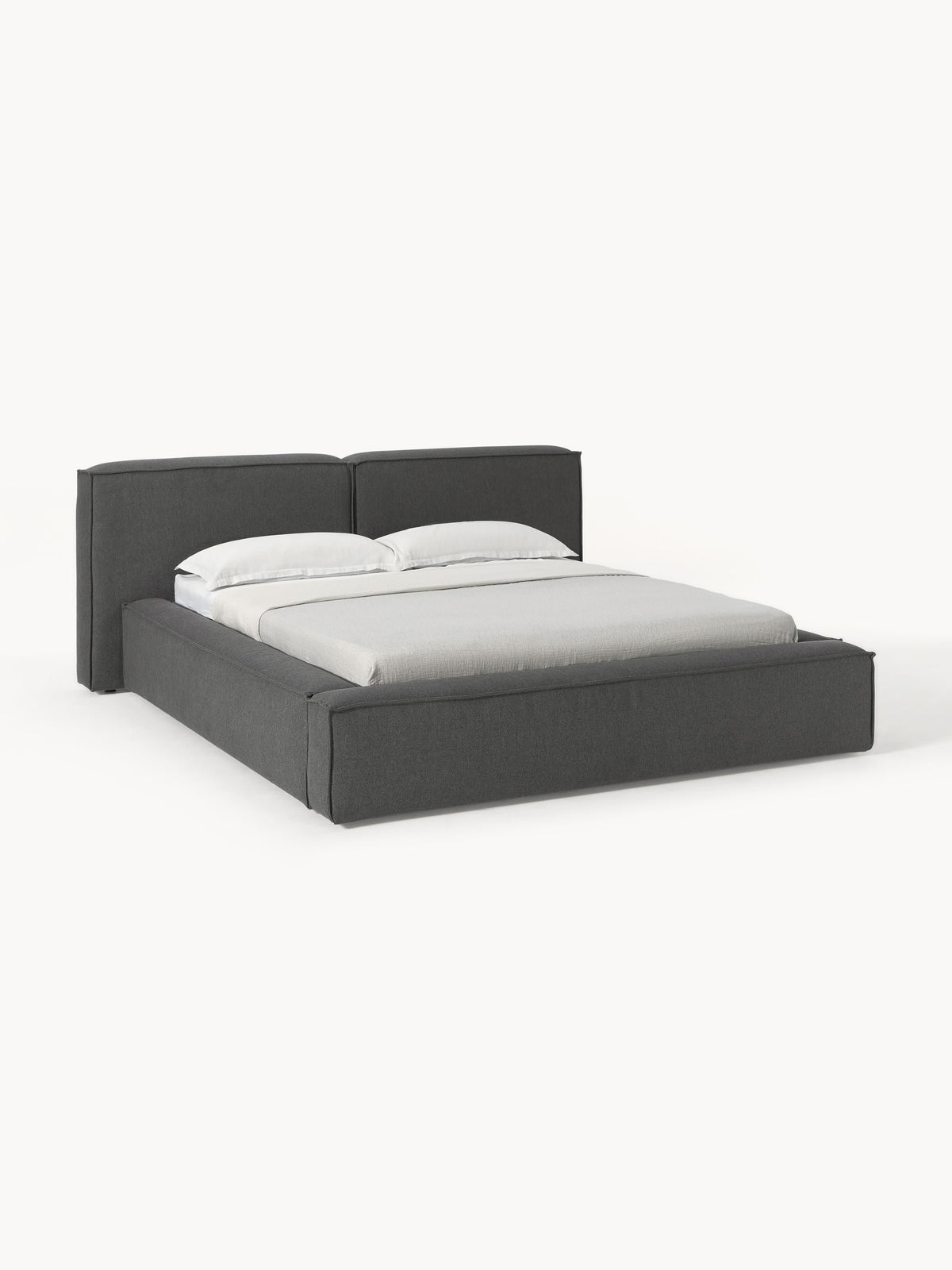 Gallery image 1 - Upholstered Bed Lennon with Storage Space