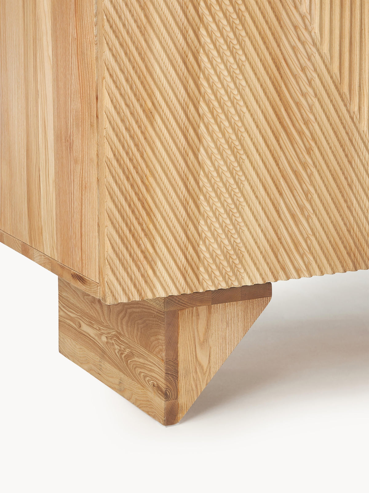 Louis Ash Wood Highboard