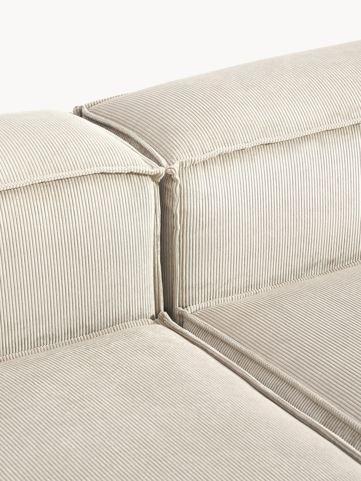 Lennon Corduroy Modular Sofa (4-seater) with Ottoman (left/right)