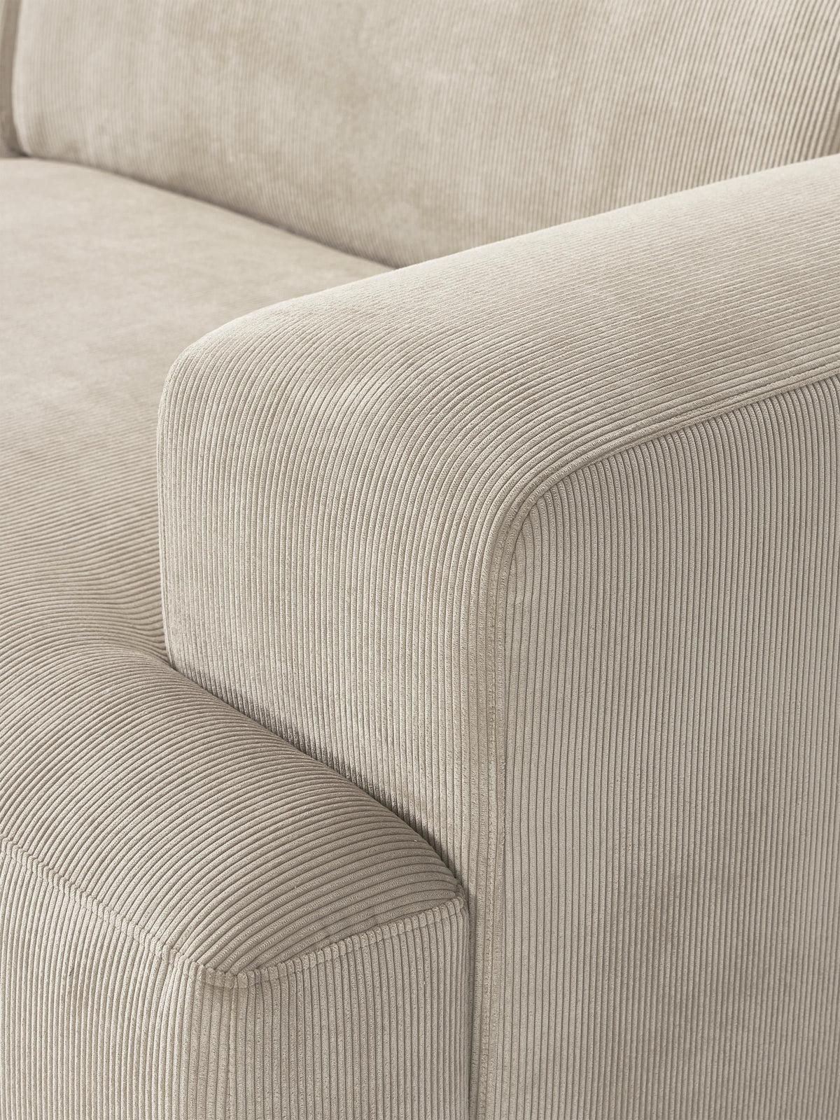 Melva Corduroy Corner Sofa (4-seater)
