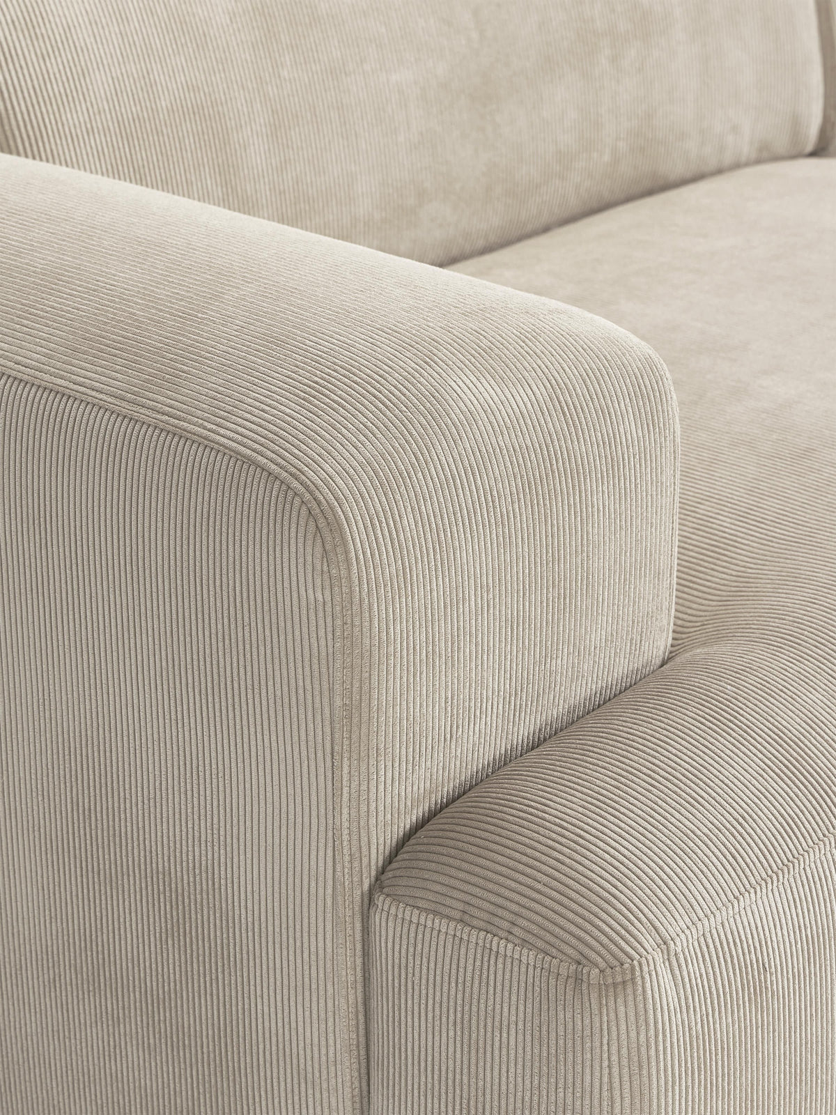 Melva Corduroy Corner Sofa (4-seater)