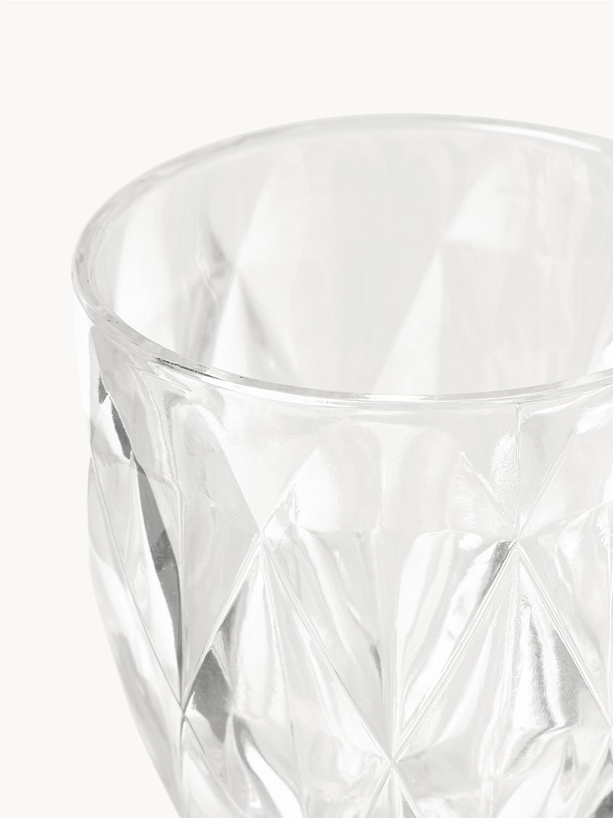 Colorado Wine Glasses with Embossed Pattern, Set of 4
