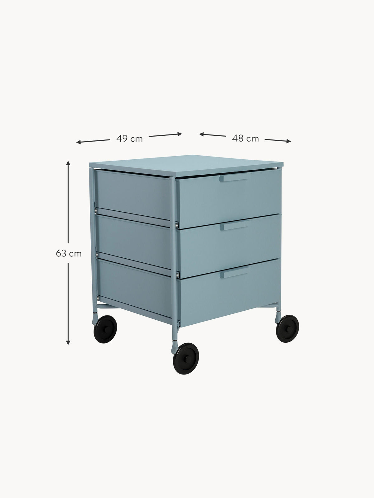 Mobil Roll Container with 3 Drawers