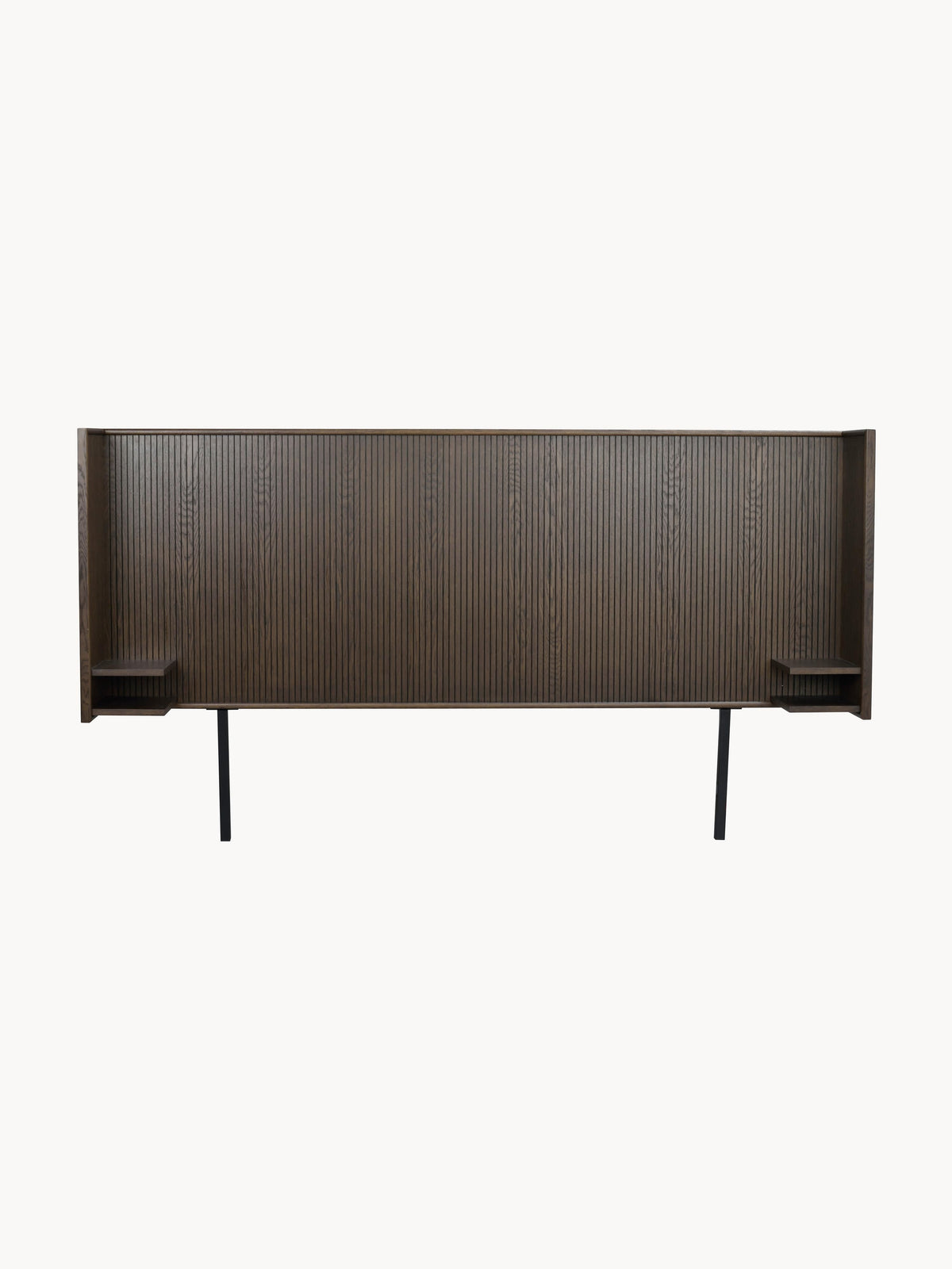 Redmond Oak Wood Headboard with Shelf