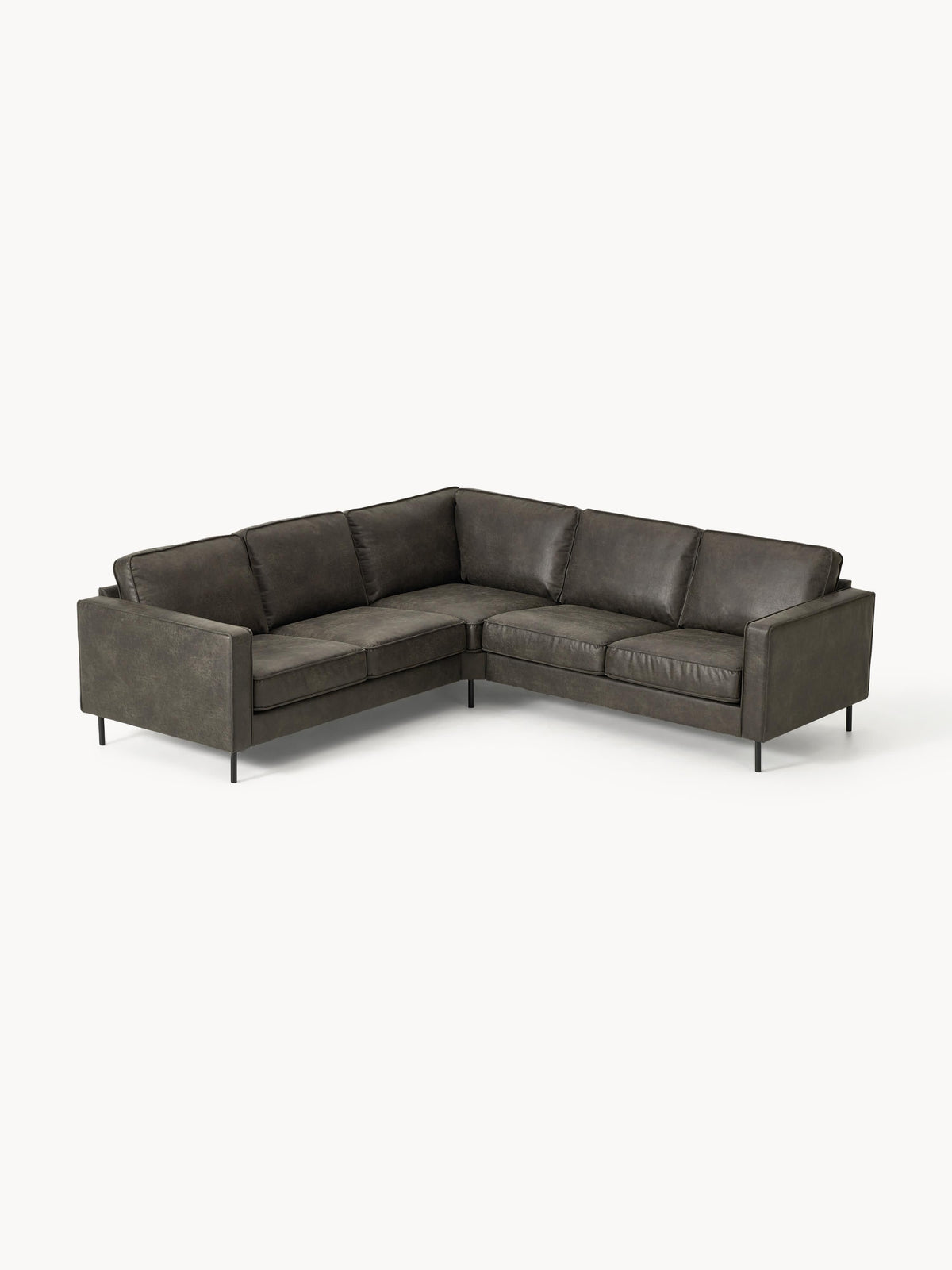 Gallery image 1 - Leather Corner Sofa Hunter (4-seater)