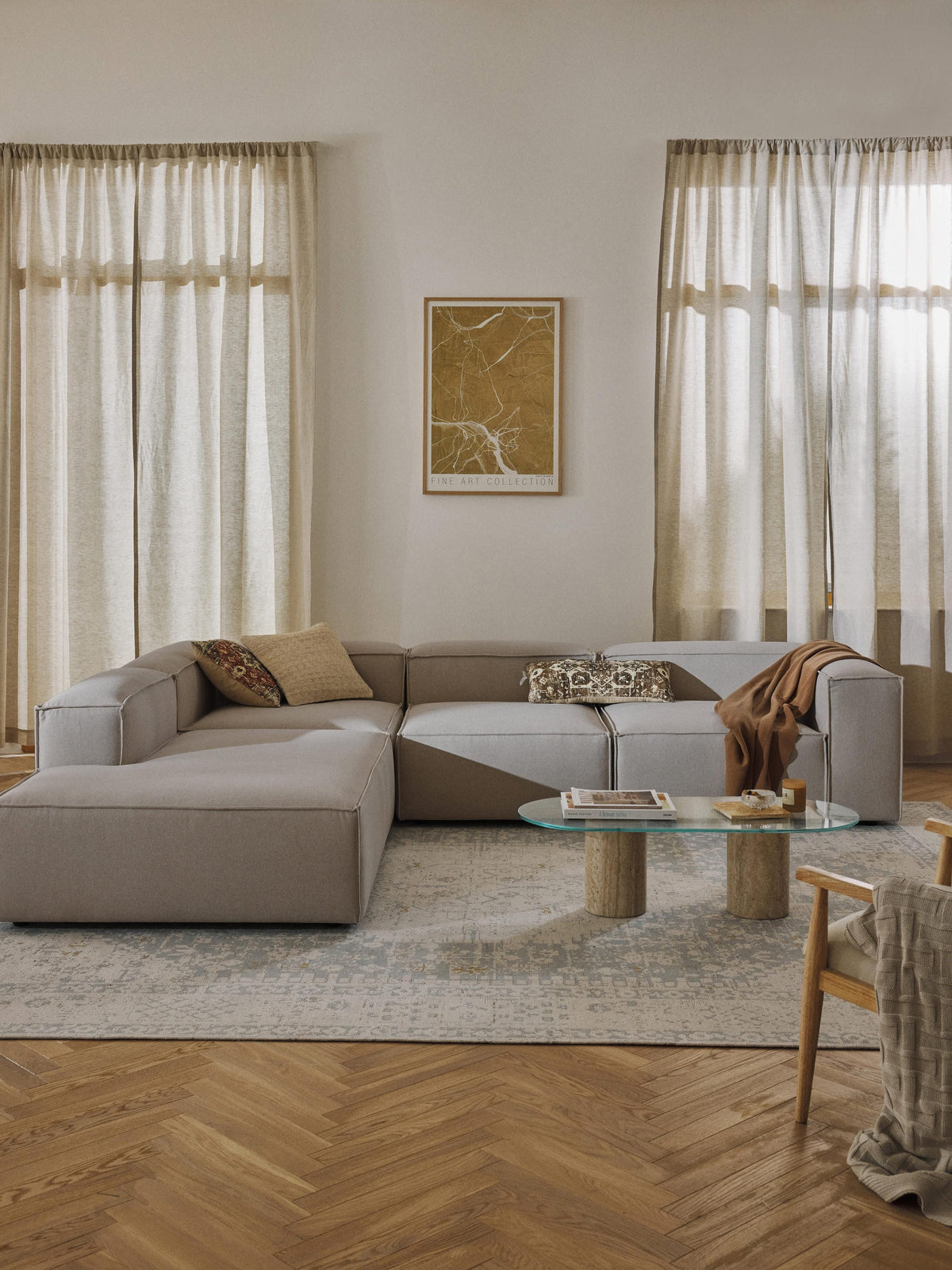 Lennon Modular Corner Sofa (4-seater)