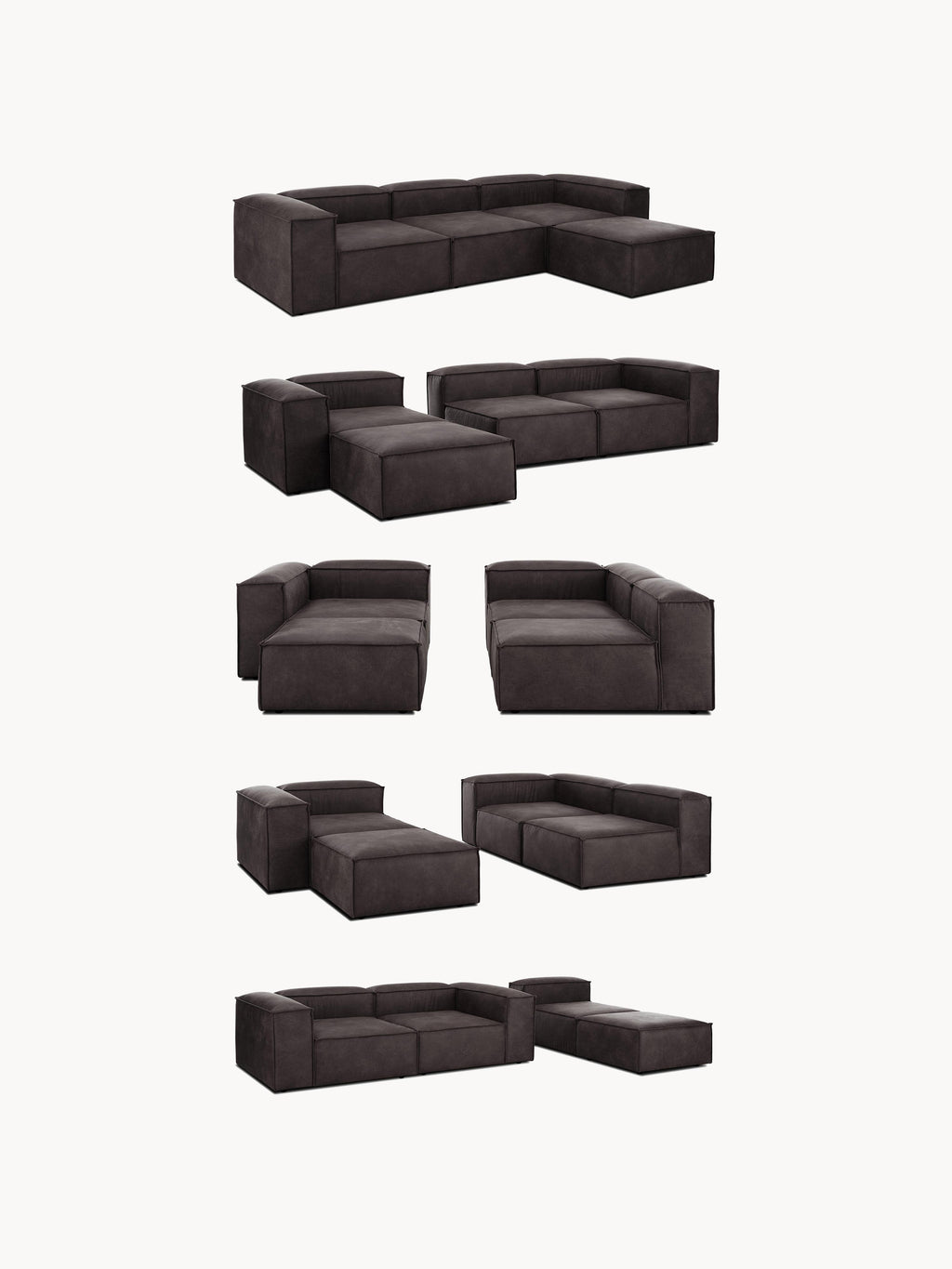 Lennon Leather Chaise Module