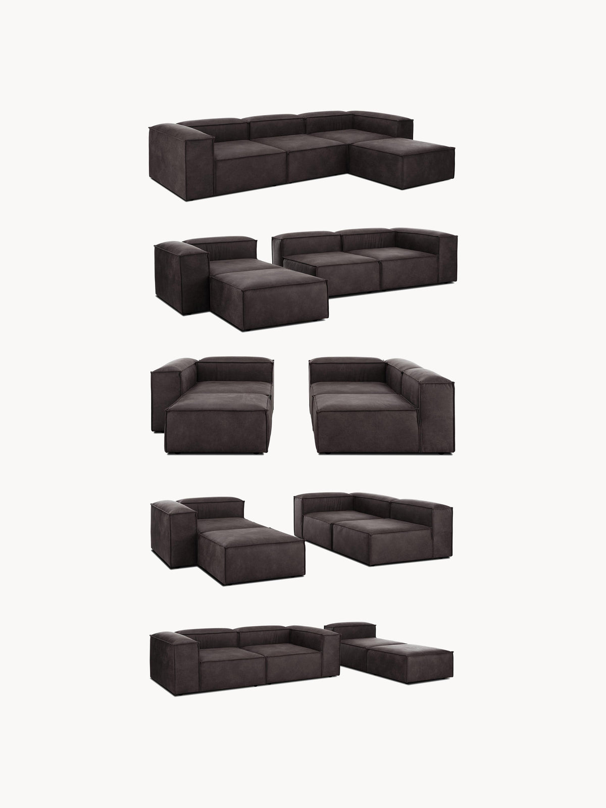 Lennon Leather Chaise Module