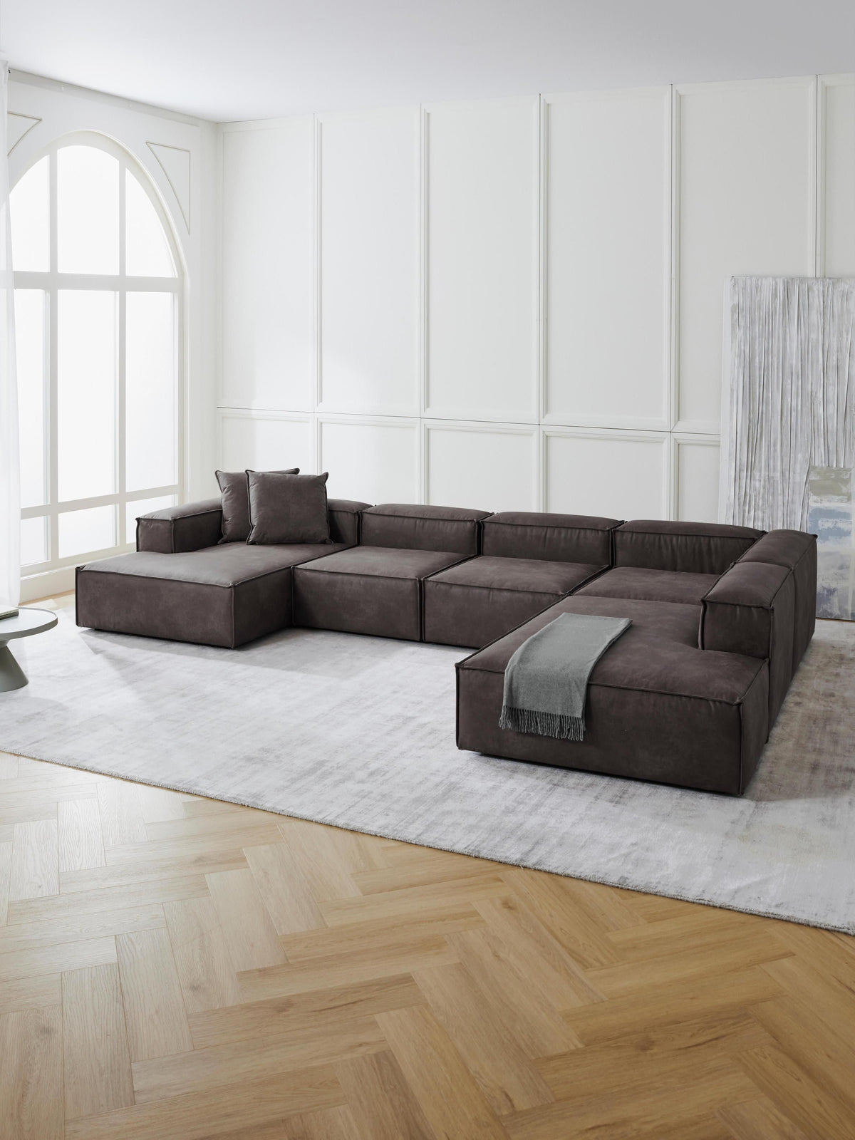 Lennon XL Leather Modular Sofa