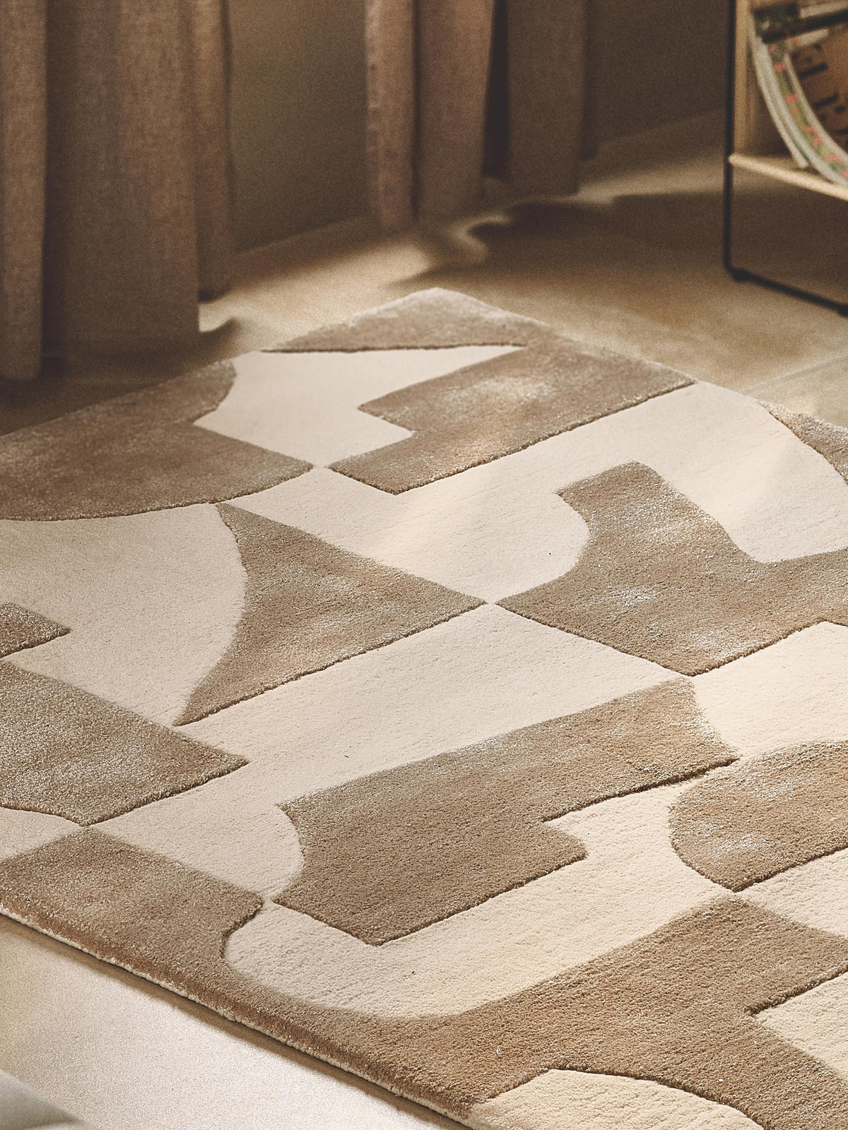 Corin High-Low Wool Rug, Hand-Tufted