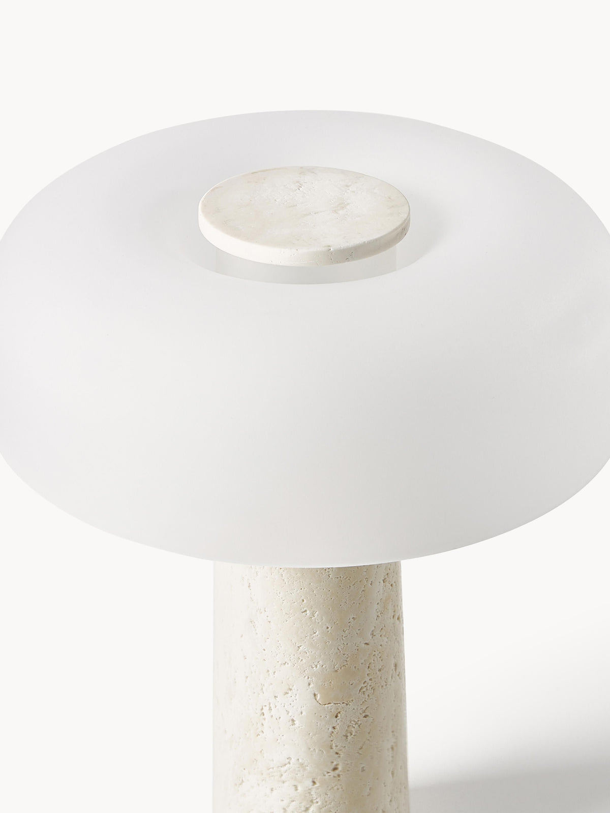 Carla Table Lamp with Travertine Base