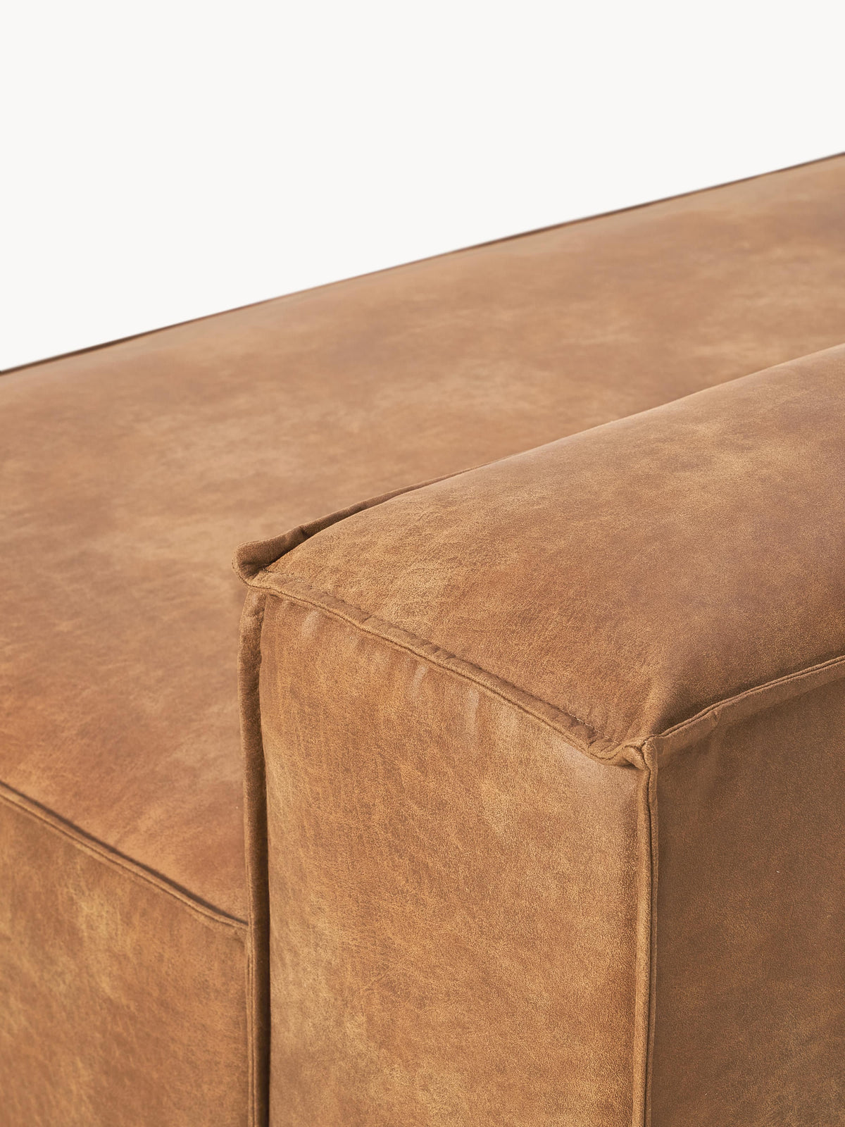 Lennon Leather Chaise Module